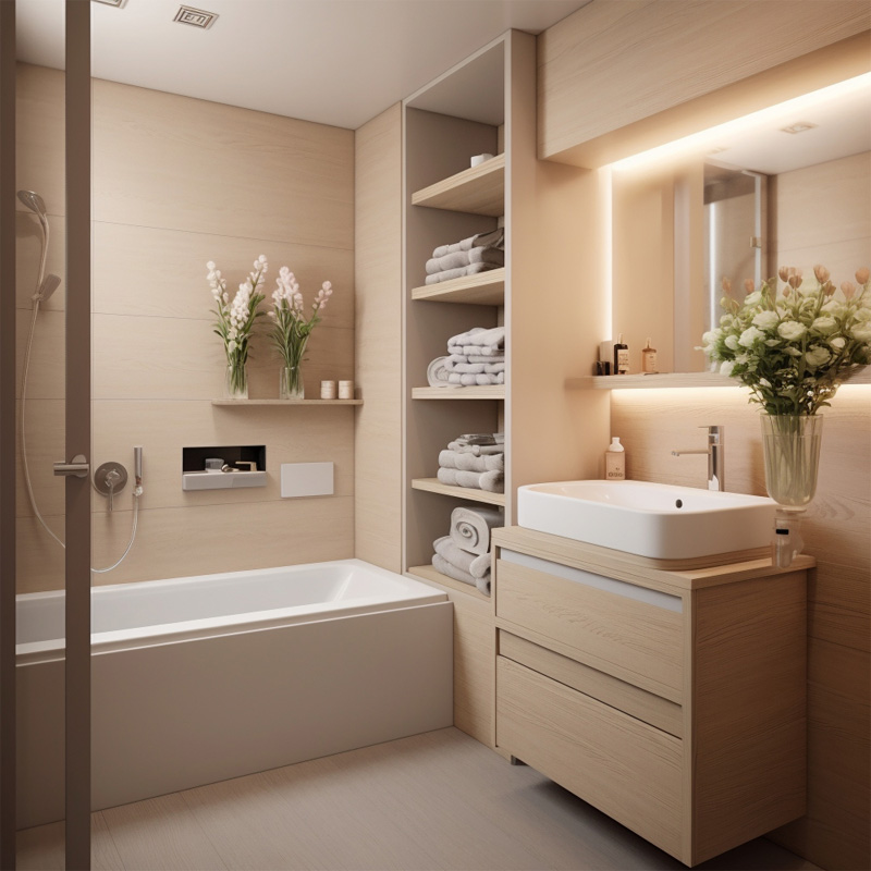 Buy Bathroom Cabinets in Qatar | Bathroom Cabinets with Mirror