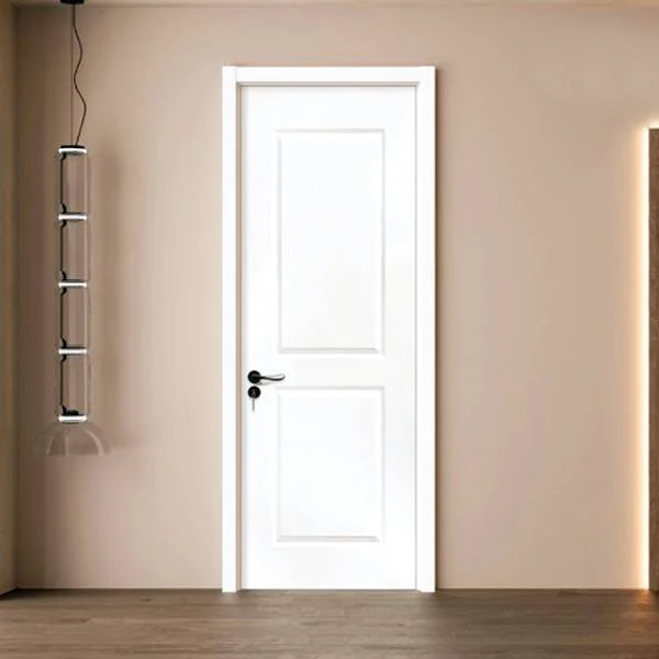Plain flush white WPC skin door for interior use